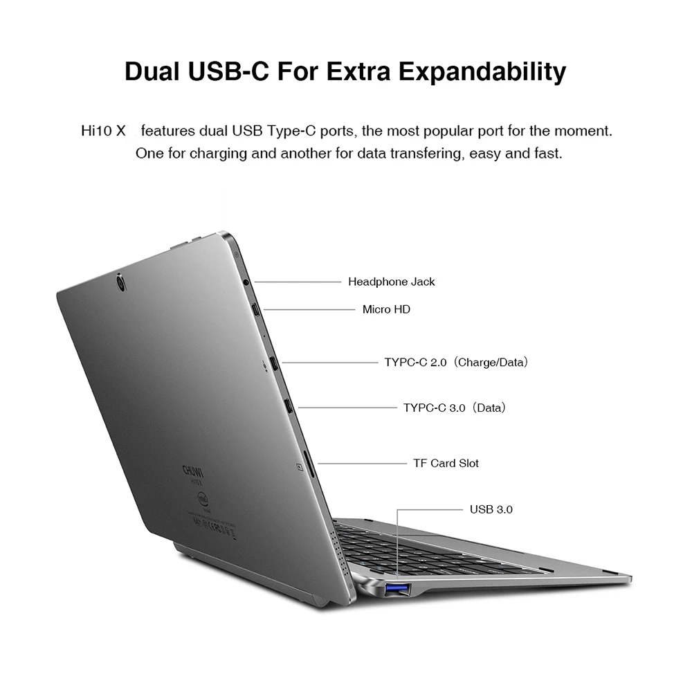 Tablet PC CHUWI Hi10 X 10,1 инча 6 + GB 128 GB, преносим компютър, перфектно качество, портативен монитор на компютър