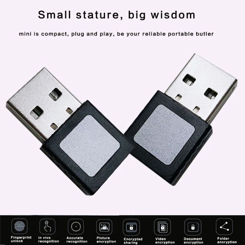 USB-устройство за вход в системата с откриване на пръстови отпечатъци Win10 Настолен лаптоп Универсален Криптиране Отключване на Изтегляне на Биометрична сигурност