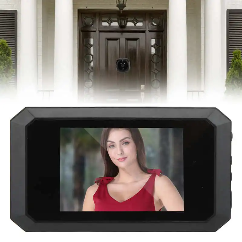 Камера-шпионка звънец цифров преглед на Откриване на движение PIR за домашна сигурност