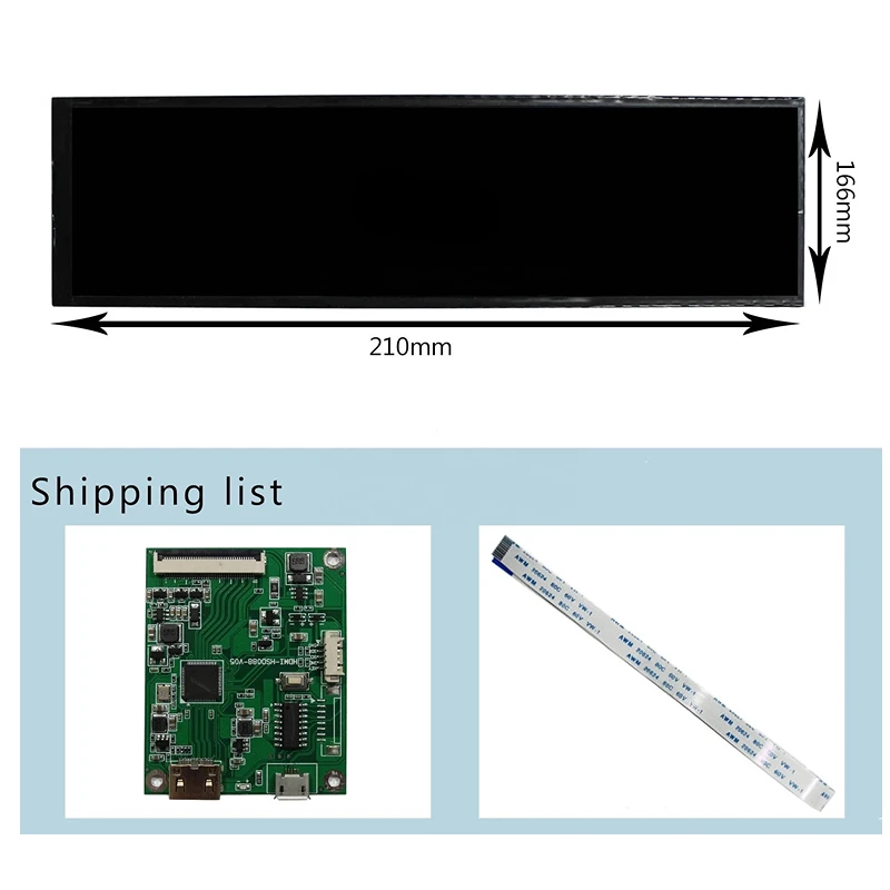 МИНИ HDMI КЪМ дънната Платка Контролер Водача Mipi 8,8 инча 1920X480 HSD088IPW1-A00 40Pin Mipi LCD Екран с Интерфейс LVDS за Raspberry Pi