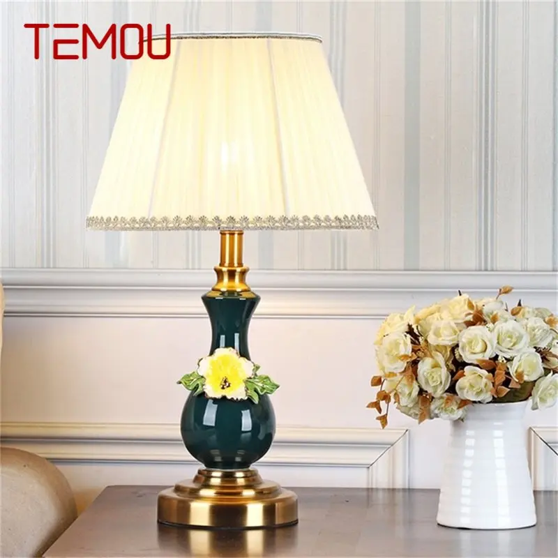 Настолни лампи TEMOU, десктоп осветление, модерни керамични светодиоди за дома офиса, творческа интериор на хотела