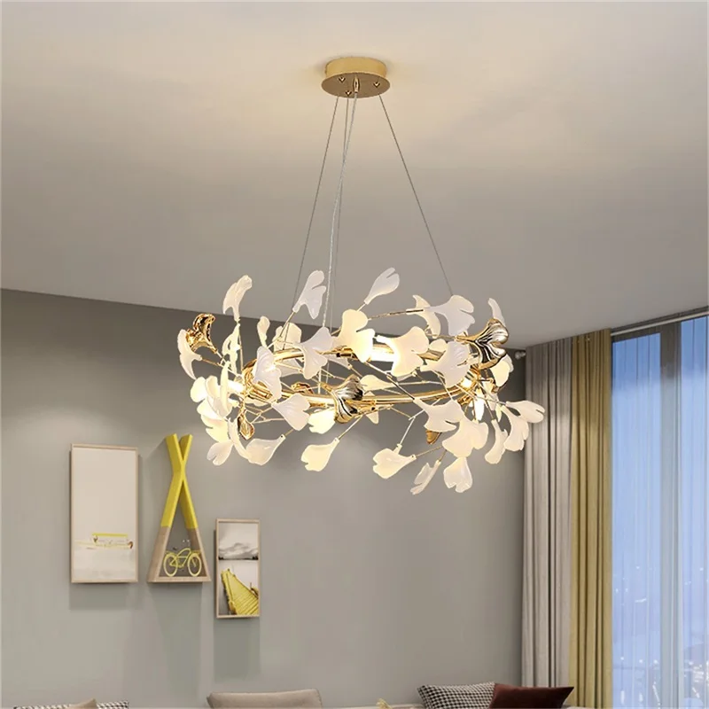 Креативен окачен лампа SAMAN Nordic, полилей-огън, окачена лампа, модерни led осветителни тела за дома