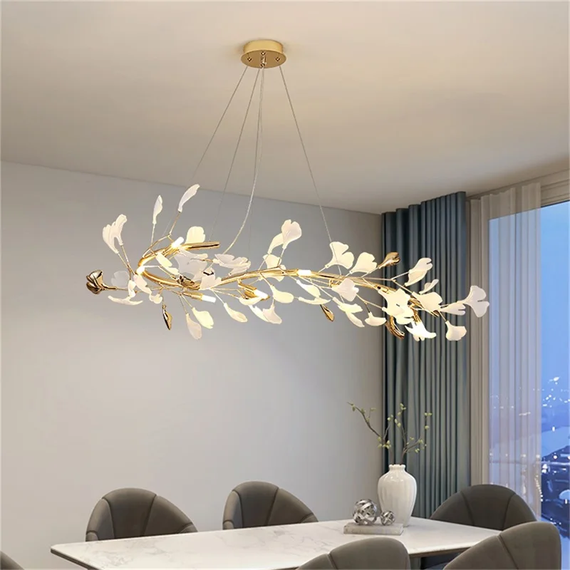 Креативен окачен лампа SAMAN Nordic, полилей-огън, окачена лампа, модерни led осветителни тела за дома