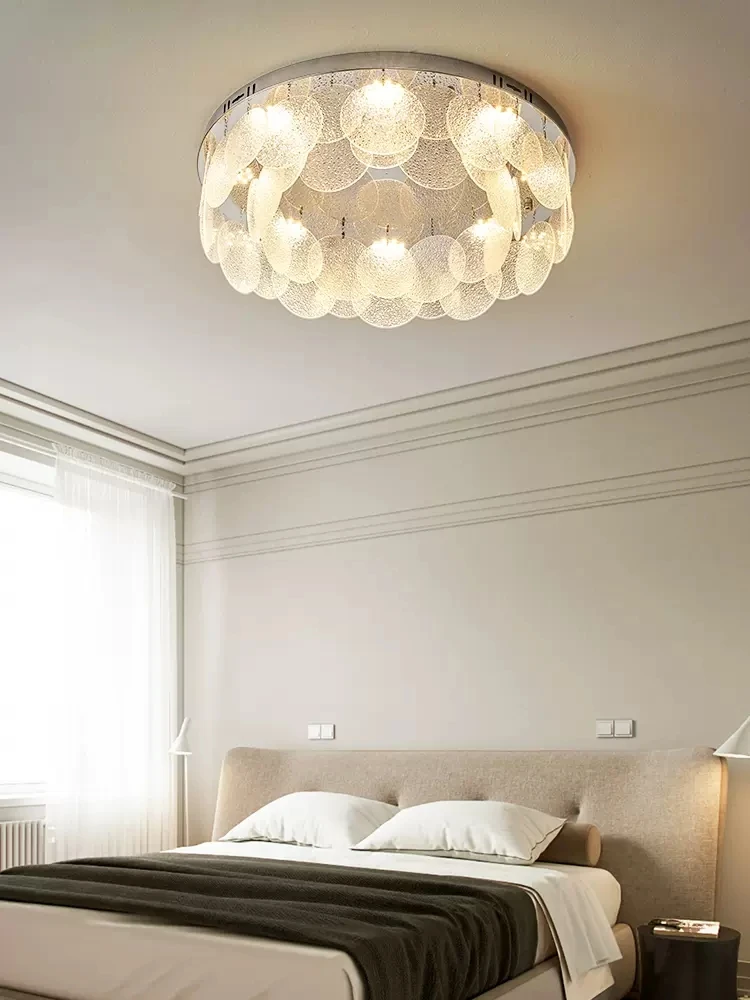 Кристална лампа за дневна, лесен постмодернистский луксозен лампа за хранене, творчески тавана лампа за главната спалня в скандинавски стил