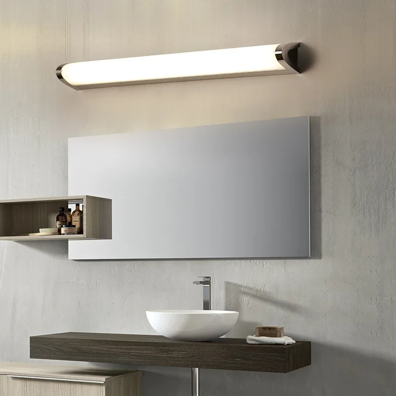 Led огледален лампа 9 W 40 cm, осветителни тела за тоалетна масичка, водоустойчив модерен козметичен акрил, с монтиран на стената лампа, огледало, осветителни тела за гримиране в банята