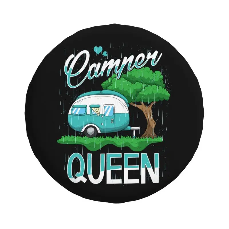Camper Queen Калъф за резервна гума за къмпинг Джип Honda Adventure Travel Car Suv RV 4x4 Автомобили протектори за колелата Аксесоари