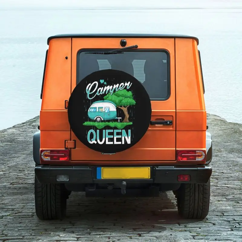 Camper Queen Калъф за резервна гума за къмпинг Джип Honda Adventure Travel Car Suv RV 4x4 Автомобили протектори за колелата Аксесоари