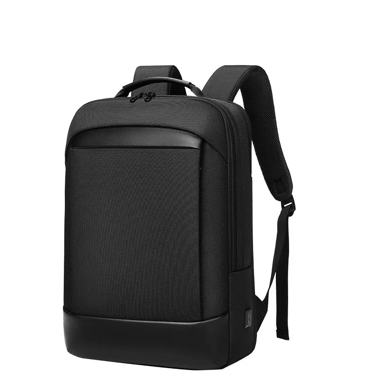 Мъжка кожена раница Business Edition за лаптоп, зареждане чрез USB, голям капацитет, по-лека пътна мъжки чанти, анти-кражба на чанта за книги