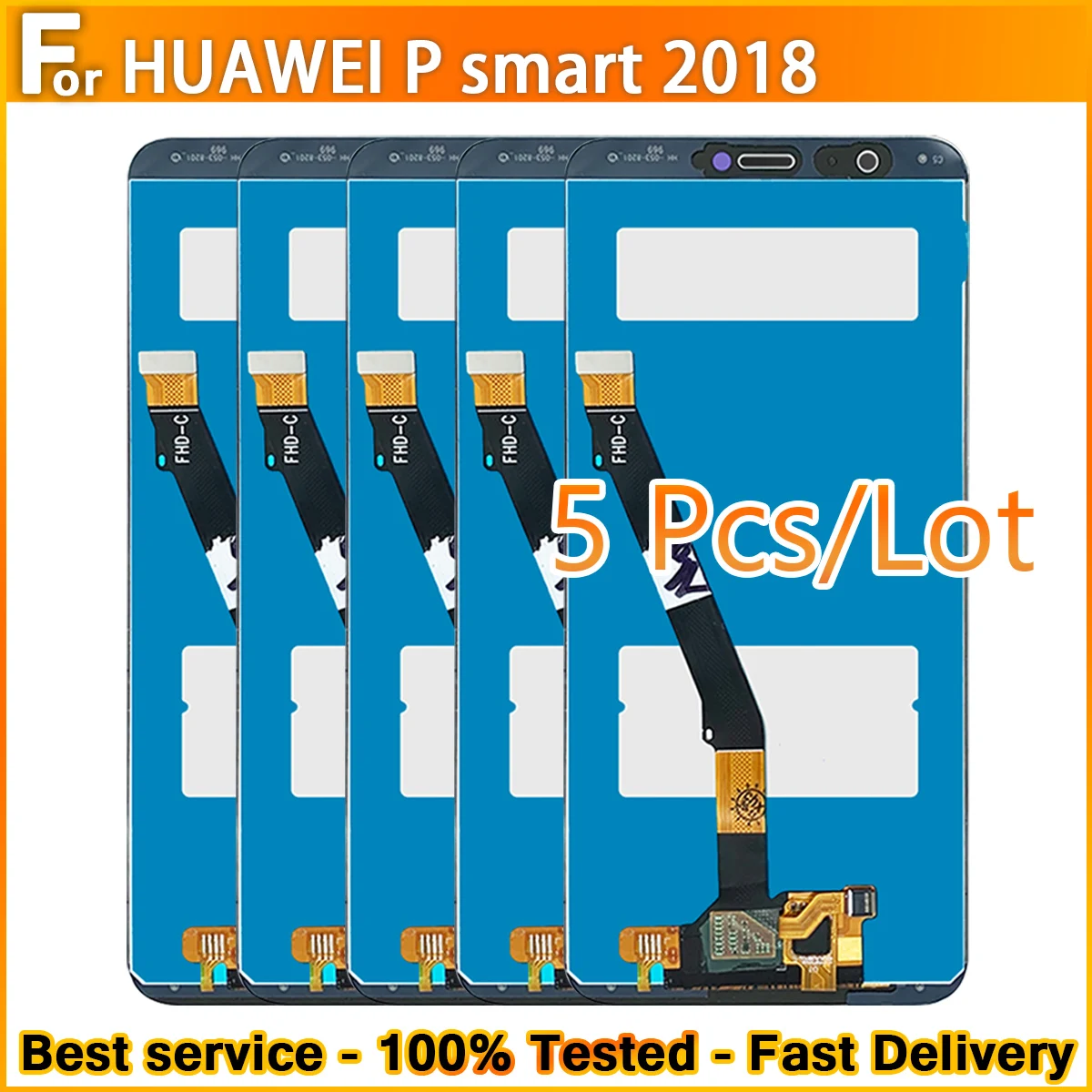 5 бр./Дисплей за Huawei P Smart 2018 LCD дисплей със сензорен екран за P Smart 2018 СМОКИНЯ-LX1/LA1/LX2 Смяна БЕЗ рамка/С рамка