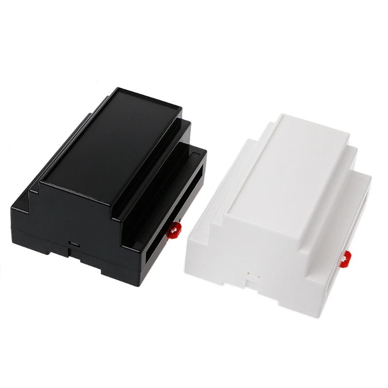 Електронно оборудване разпределителната кутия на Din-шина от черно/бяла пластмаса 107*87*59 мм