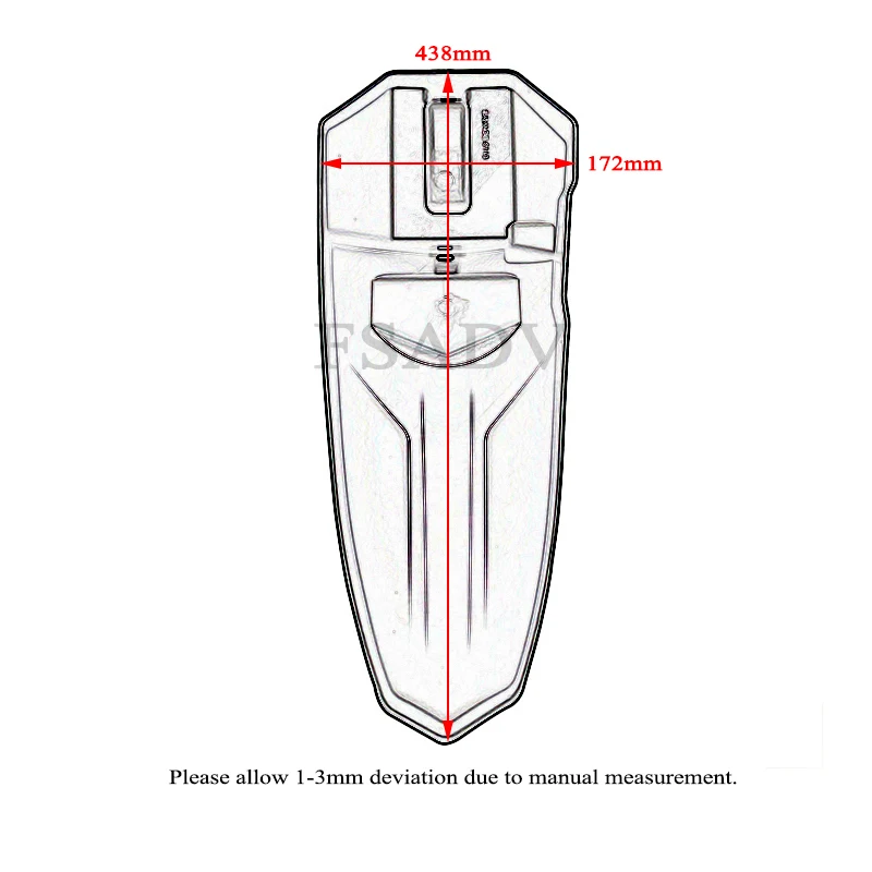За Honda CB500X CBR500R CB500F CB500 X 2013-2020 на Задното Крило на Мотоциклет splash guard Защитно покритие на Колелото Шушу