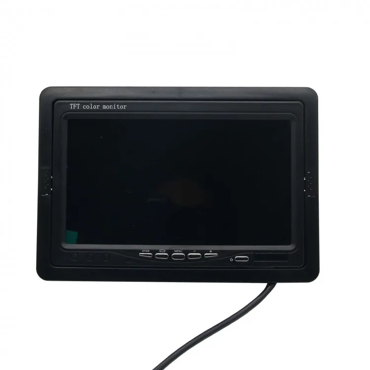4-Канален авто мобилен видеорекордер с 4 IR камери за нощно виждане и кабел, 7-инчов LCD екран